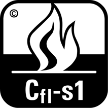 Fire.png Bedeutung Brandschutzymbol Cfl-s1 für Teppichbodenverlegung